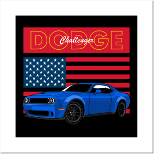 challenger rt Muscle Cars Posters and Art